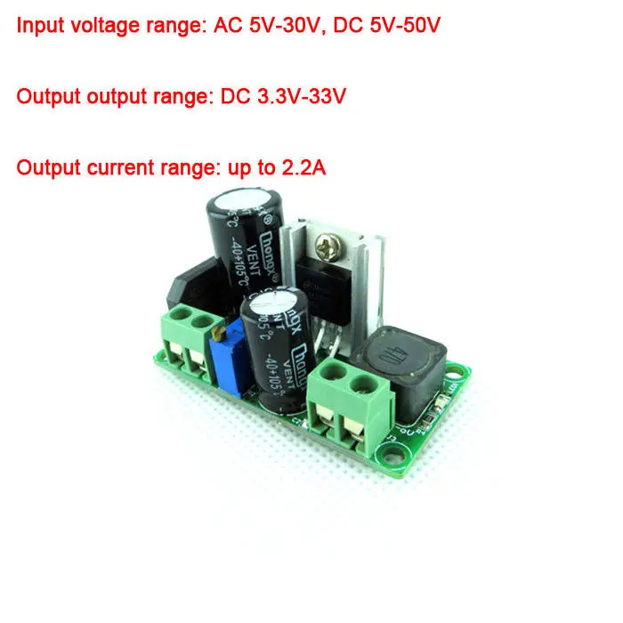 

AC/DC 5V-50V to DC 3.3V-33V LM2596HV Buck Step Down Adjustable Volt Converter power supply Module 5V 6V 9V 12V 24V 36V 48V