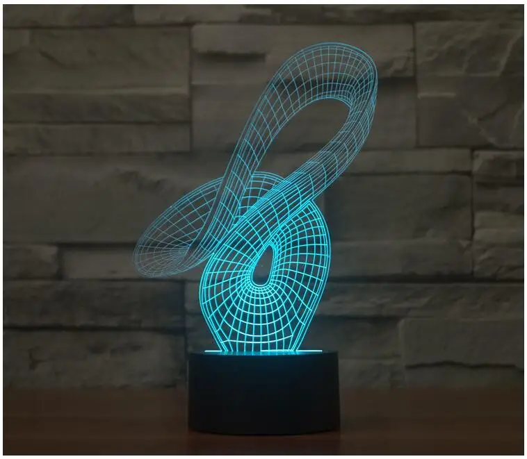 Новейший стиль LED ночник 3D лампа настольная Сенсорная для детской спальни