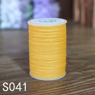 S041 0,6 мм прочная прочность 95 м/рулон кожаной швейной вощеной нити ручная прошивка шнура для рукоделия инструмент для рукоделия фурнитура для браслета и ожерелья - Цвет: S041