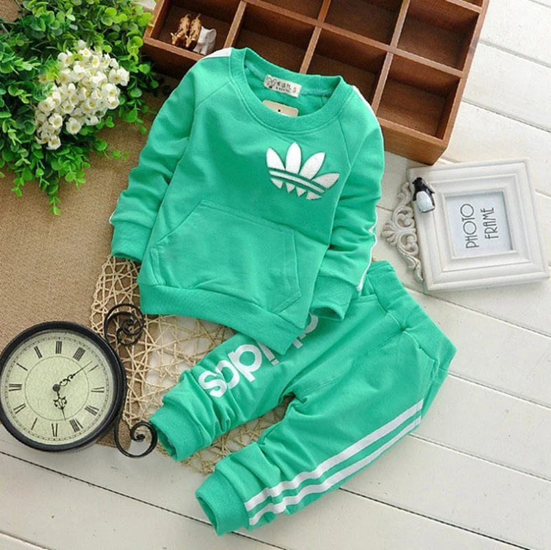 Brand Baby Boy Clothing Suits Autumn Casual Baby Girl Clothes Sets Spring Kids Set Children Suit Sweatshirts+Sports pants