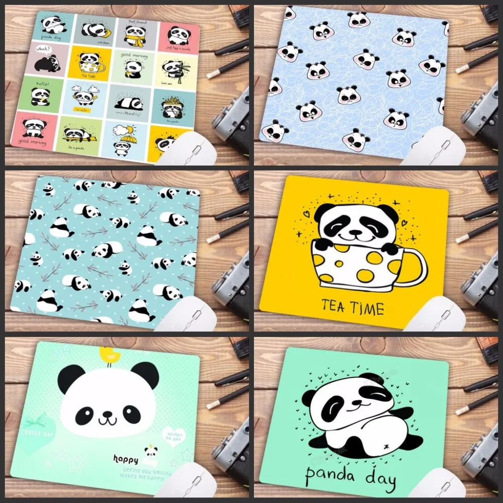 

Mairuige Promotion Russia Cute baby Panda cartoon Mouse pad PC Computer mat Anti-Slip Laptop PC Mice Pad Mat Mousepad 22X18CM