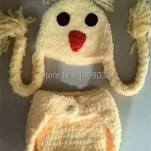 Маленьких желтый цыпленок шапка отличный Пасхальный Весна Фото Опора или подарок для малышей шляпу и пеленки Набор