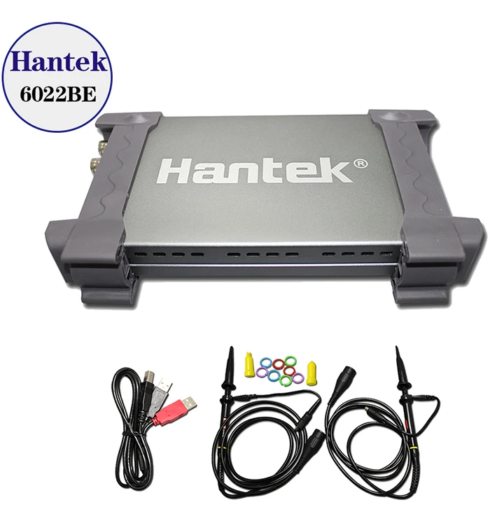 Hantek 6022BE ПК на основе USB цифровой осциллограф с памятью 2 канала 20 МГц 48MSa/s с оригинальной коробкой