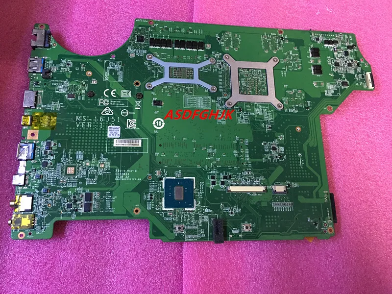 price reduction  MS-16J5 FOR MSI Prestige PE70 PE60 6QE GE62 GE72 Laptop Motherboard WITH i7-6700HQ 2.6Ghz CPU MS-16