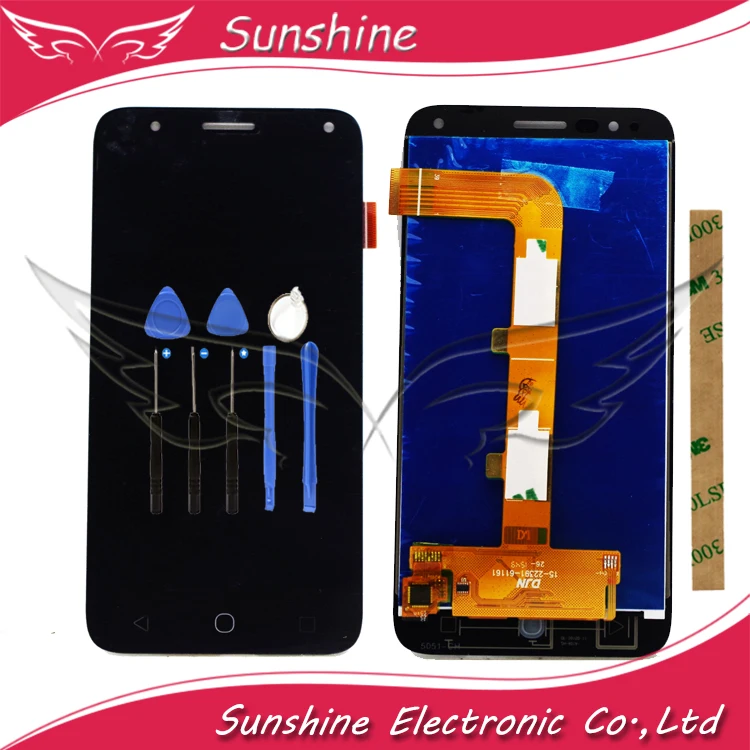 Tanie Wyświetlacz 5 LCD do Alcatel Pop 4 5051 5051D 5051X 5051J 5051M OT5051 OT5051D OT5051X wyświetlacz LCD z czujnikiem dotykowym