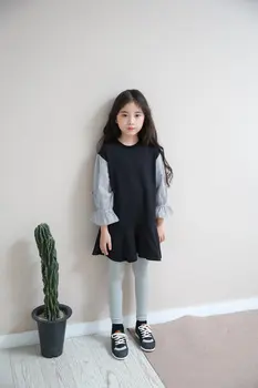 

Girls Clothing Children's Dress 2019 Spring Autumn Full sleeve kids dress baby Princess Flare sleeve Cotton Dress 3-10y