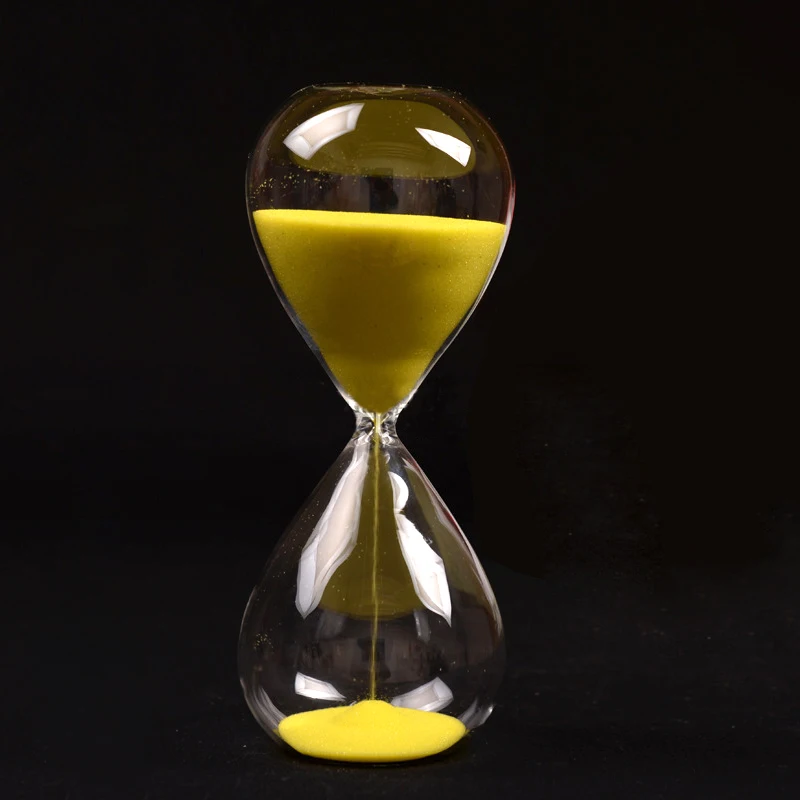 

Hot Sale Large Fashion Yellow Sand Glass Sandglass Hourglass Timer Clear Smooth Glass Measures Home Desk Decor Xmas Birthday G