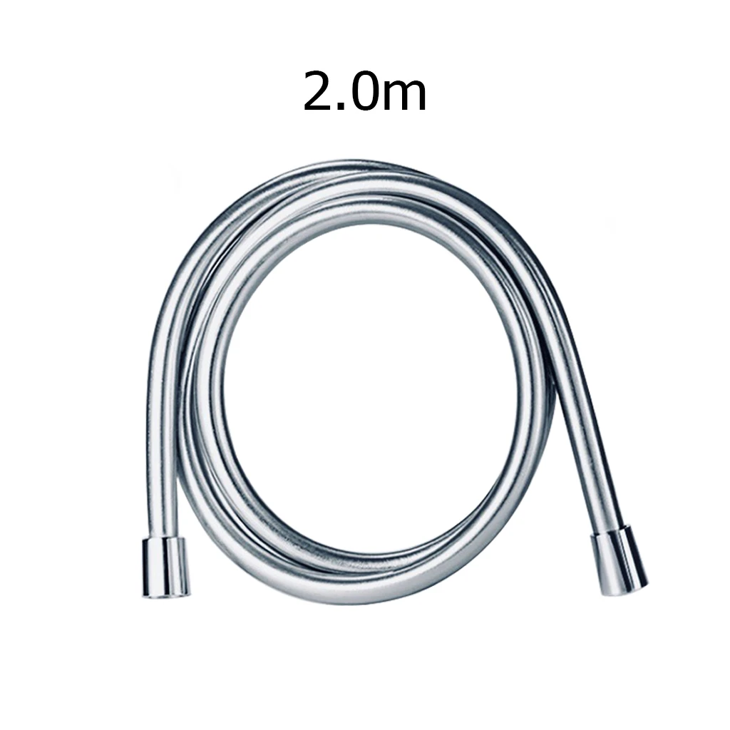 ПВХ высокого давления 1,5 м/2 м без запутывания ПВХ высокого качества Гладкий душевой шланг для ванной ручной душевой головки Гибкий Душевой Шланг - Цвет: 2M