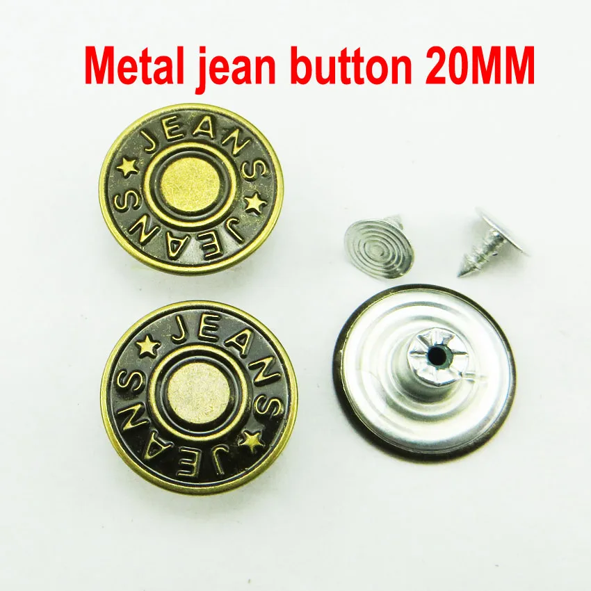 30 шт. 20 мм буквы бронзового тона металлические кнопки для джинсов круглые пуговицы 20 мм аксессуары для одежды JMB-153 - Цвет: 18