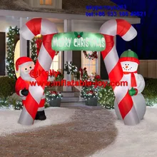 Воздуха 4x4 м надувной Санта тростниковая АРКА, надувная Рождественская АРКА, Санта Клаус надувная АРКА для продажи, надувная АРКА