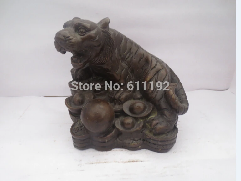 

Zodiac statue Home decoration,Antique Imitation Copper Tiger Ingot sculpture Metal crafts