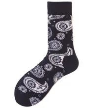 Носки для влюбленных со средним длинные носки без пятки с рисунком Смешанный Хлопок Стретч-моющийся дышащий колготки Чулочно-носочные изделия
