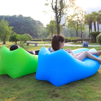 

Sleeping bag Lazy Bag Lounger Outdoor Camping Mat Waterproof Picnic Mat Beach Inflatable Air Sofa Bed Beanbag Pad Lounge Chair