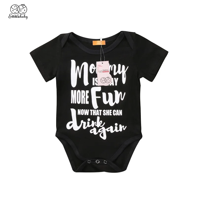 Emmababy одежда для малышей 0-18 м новорожденных Для маленьких мальчиков девочек короткий рукав боди комбинезон хлопок комбинезон одежда наряды