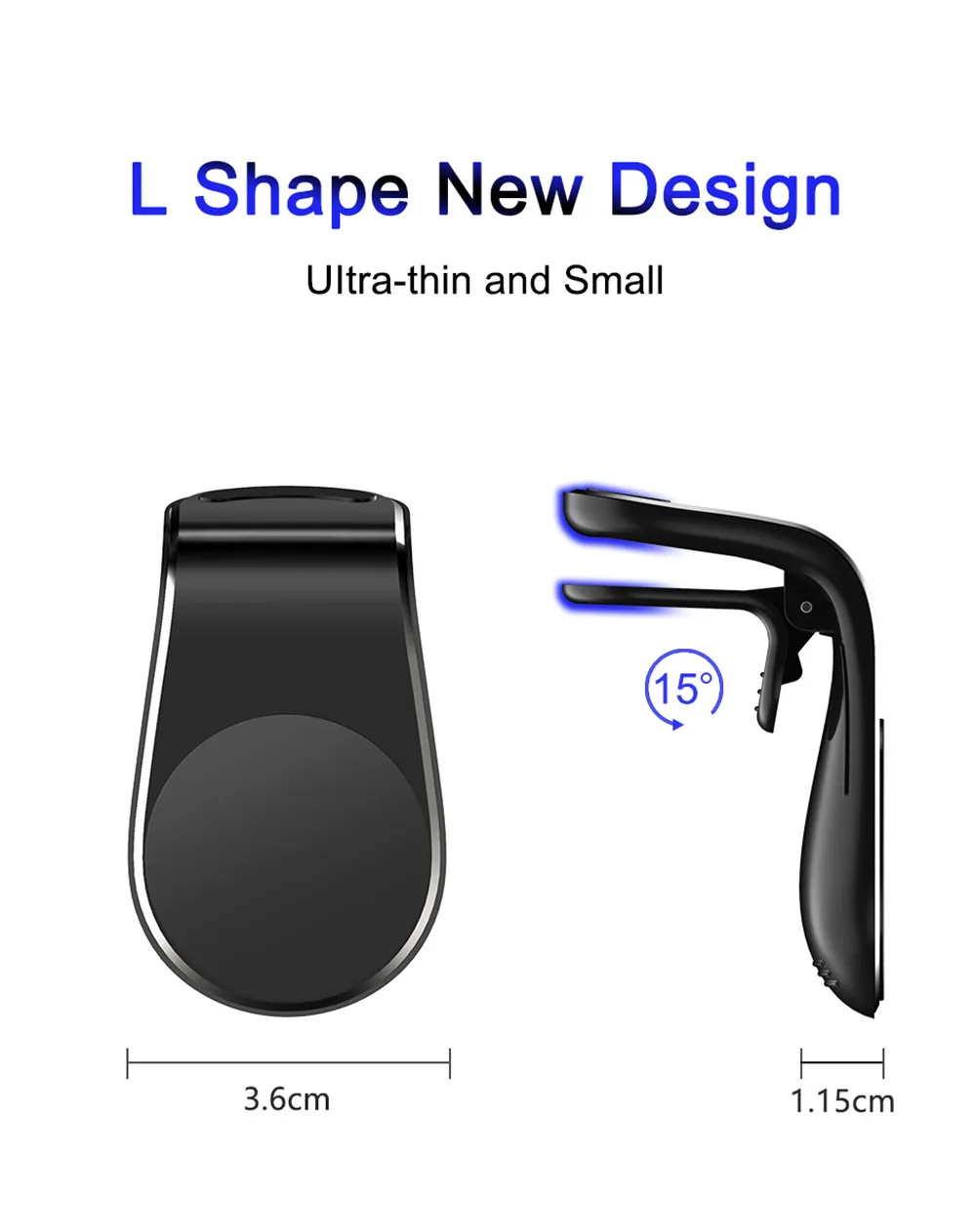 L-образный магнитный автомобильный держатель для телефона с вентиляционным отверстием, Автомобильный gps держатель для мобильного телефона для iPhone X samsung S9 Xiaomi