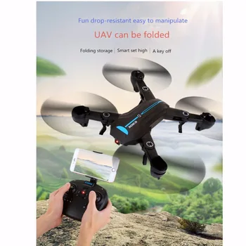 

4-channel 6-axis one-touch back to headless mode remote drone A6 Foldable WIFI 0.3MP, 2.0MP camera RC quadcopter