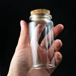 

3pcs 100ml Cork bottle wide mouth reagent bottle sealed bottle