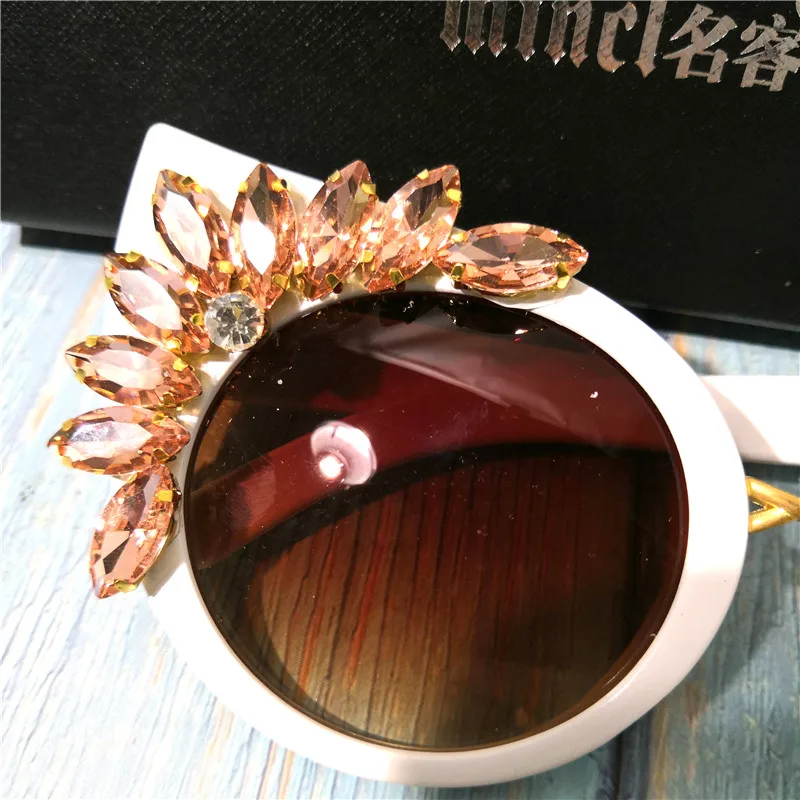 Модные плоские верхние солнцезащитные очки с бриллиантами Женские Модные Черные кошачьи солнцезащитные очки со стразами брендовые дизайнерские женские FML