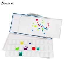 Превосходная увлажняющая палитра красок на водной основе профессиональные пластиковые акварельные художественные палетки paleta acuarella