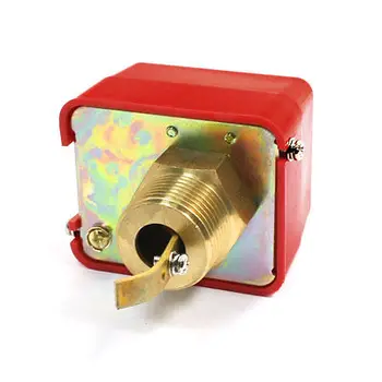 

220VAC 15A SPDT G1 Plastic Shell Water Paddle Flow Control Switch Flowmeter Red HFS-25