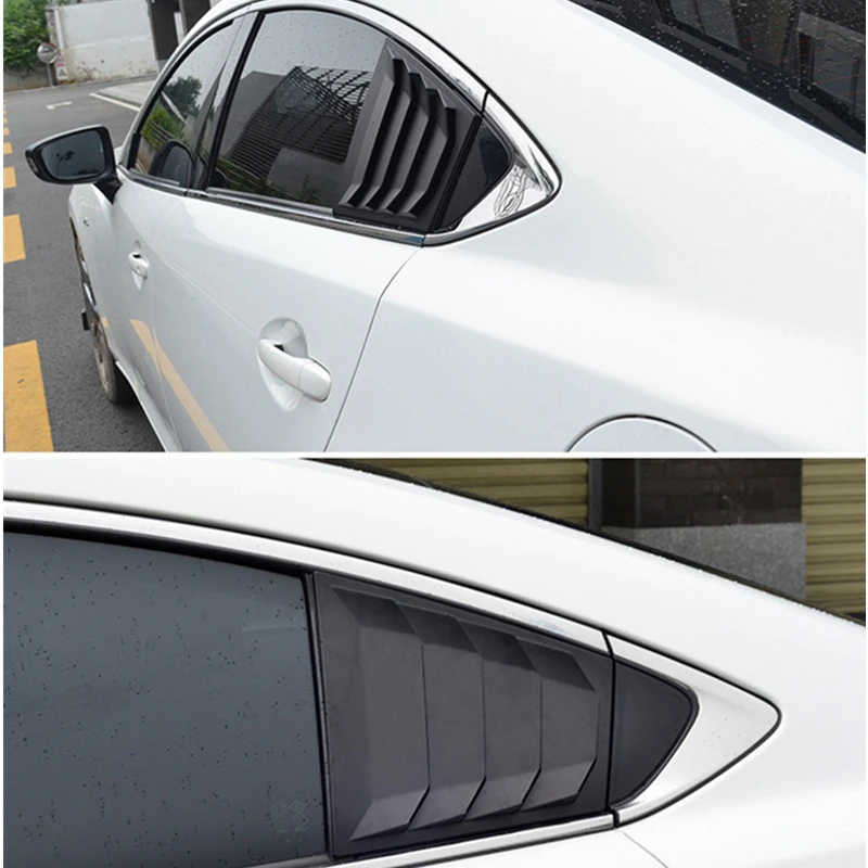 Для MAZDA 6 ATENZA M6 2014 2015 2016 ABS углеродное волокно печать дверь окно жалюзи рама оконный