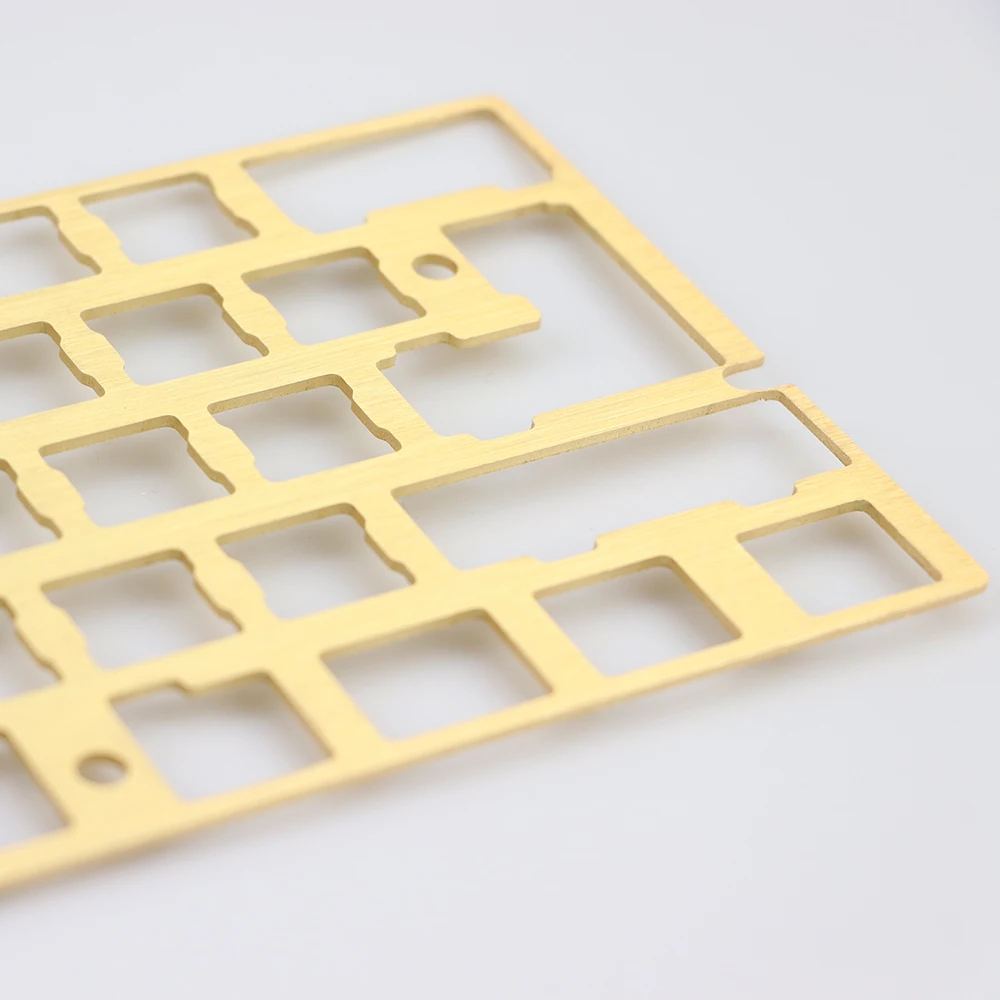 Mechanical keyboard cnc 60 brass drawing concurrence positioning plate support ISO ANSI for GH60 pcb 60%keyboard DIY