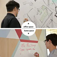 SUNICE 4MIL белая доска пленка съемное настенное стекло для рисования обучающий водонепроницаемый стикер лист с наклейками 1,52x1 м