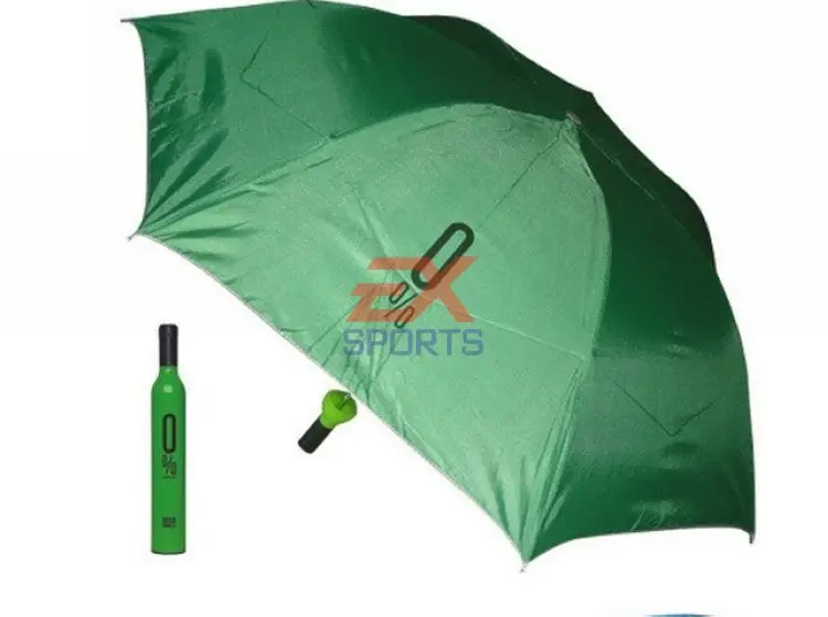 Wine Bottle Portable Folding Umbrella Outdoor Rain Sun Snow Folding Compact (8)