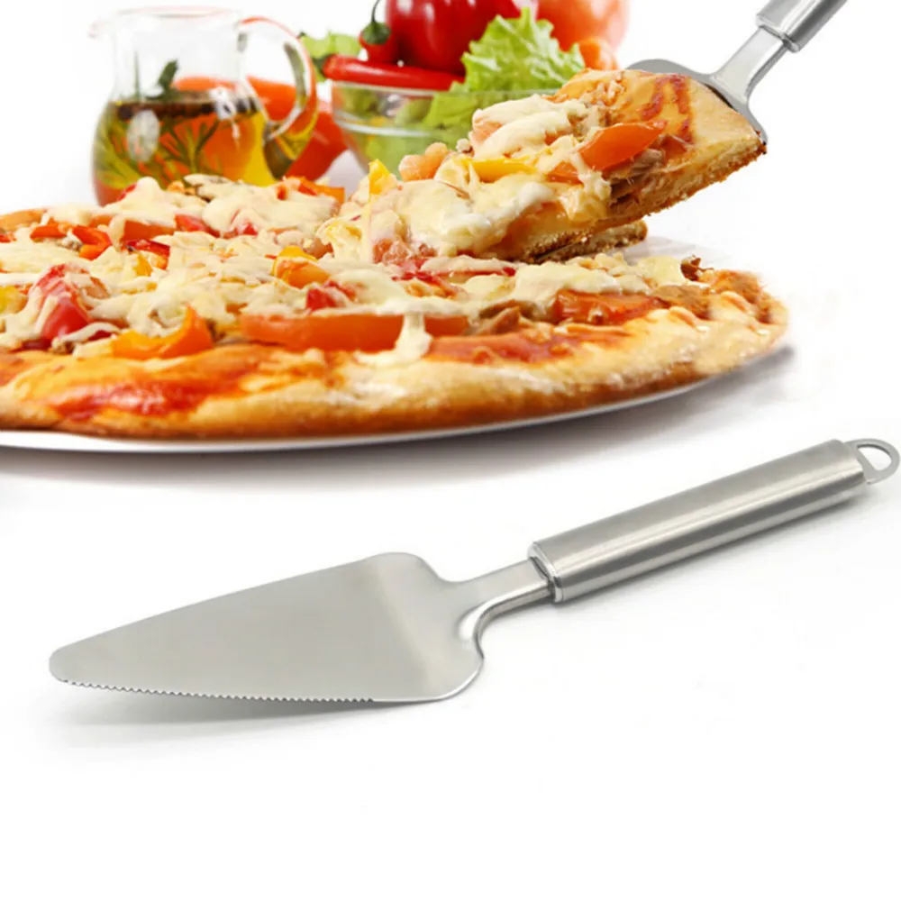 

Pie Server Stainless Steel Cake Slice Knife and Pie Serving In One Cutting Quiche Steak Pizza and Lasagna Kitchen Utensil