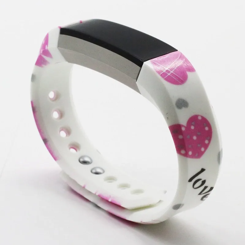 Patterns Large & Small Silicone Fitbit Alta Wristbands Sports Smart DIY Watch Bands Bracelet Strap Replacement in 20 Colors (48)