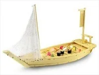 

Free Shipping Japanese Restaurant Wooden Boat, 40cm Serving Tray/Plate for Seafood Sushi