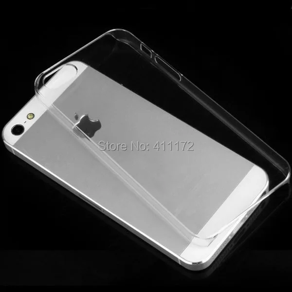 1mm Ultra Thin Slim Transparent Crystal Clear Hard Shell Cover Case For Apple iPhone 5 5S Wholesale Free Shipping 50pcs/lot |