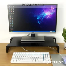 LCD Computer Desktop Display Acrylic Holder Heighten Frame Keyboard Storage Shelves Bracket