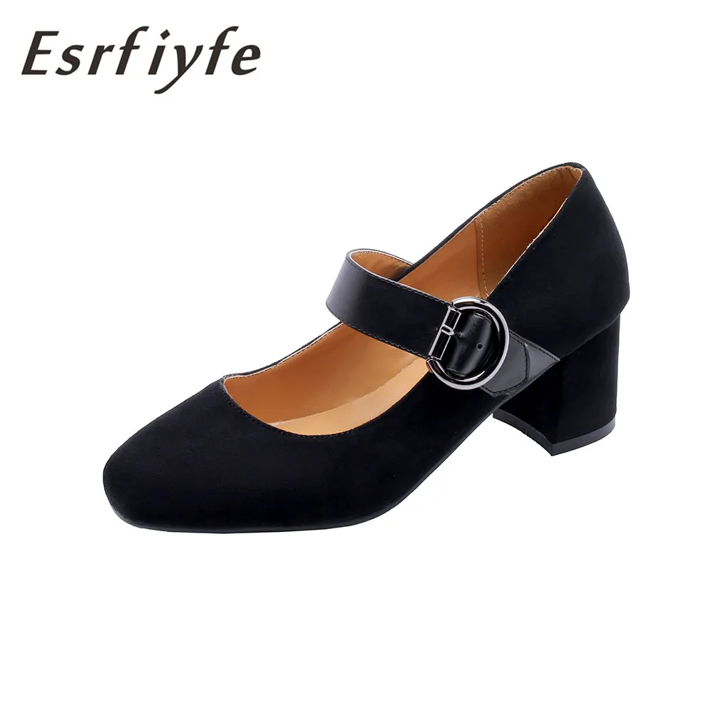 ESRFIYFE 2021 Новое поступление женские Туфли-лодочки Весна туфли Мери-Джейн обувь на