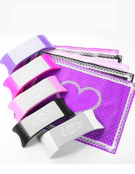 

5Color Professional Hand Cushion silicone Leather Arm Rest Love Heart Design Nail Art Small Manicure Hand Rests Pillow Cushion