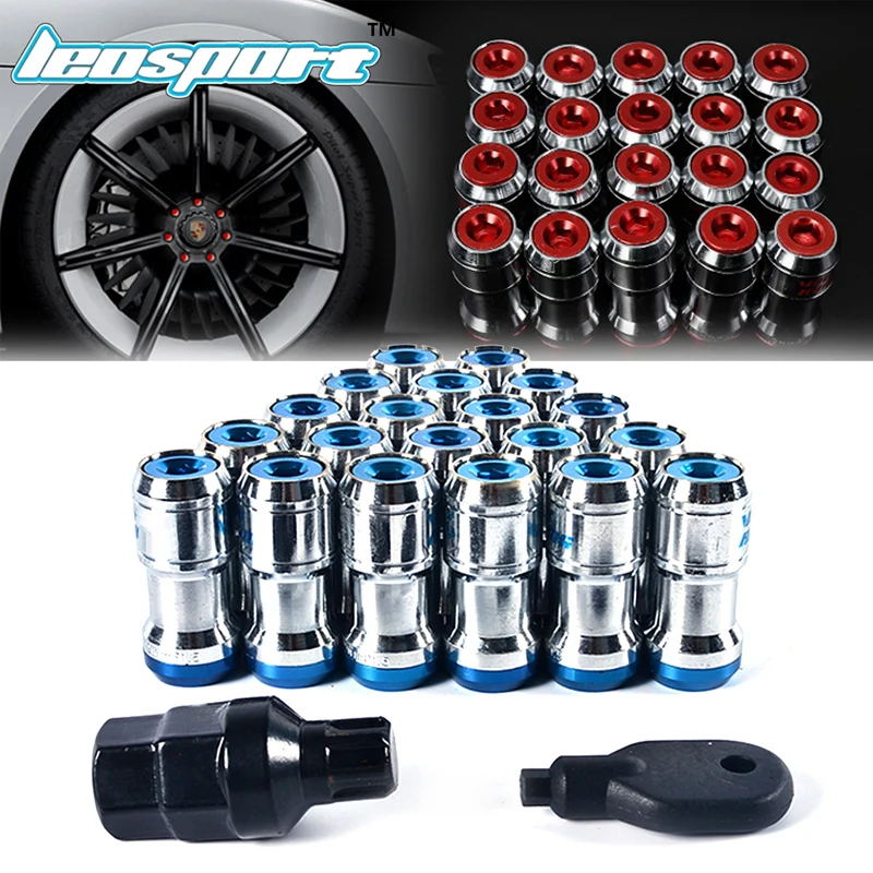 Leosport-New Style For Volk rays Wheel Nuts Iron Racing Lug Nuts 20pcs lock racing lug nuts+2 pcs security key Wheel Screw Nuts цена Leosport-New Style For Volk rays Wheel Nuts Iron Racing Lug Nuts 20pcs lock racing lug nuts+2 pcs security key Wheel Screw Nuts цены онлайн