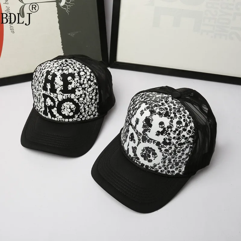 Baseball Cap Cool Trucker Mesh Caps ACDC Band Rock Fans Cap Rock Band