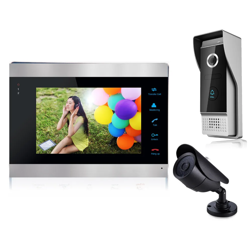 

Homefong 7 Inch TFT HD 1200TVL Video Door Phone With Security System Home Video Intercom videoportero Waterproof 2V1