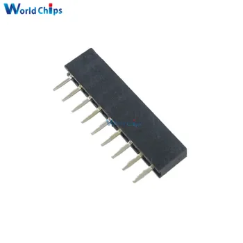

10PCS 1x9 Single Row 9 Pins PCB Socket Female Header 2.54MM