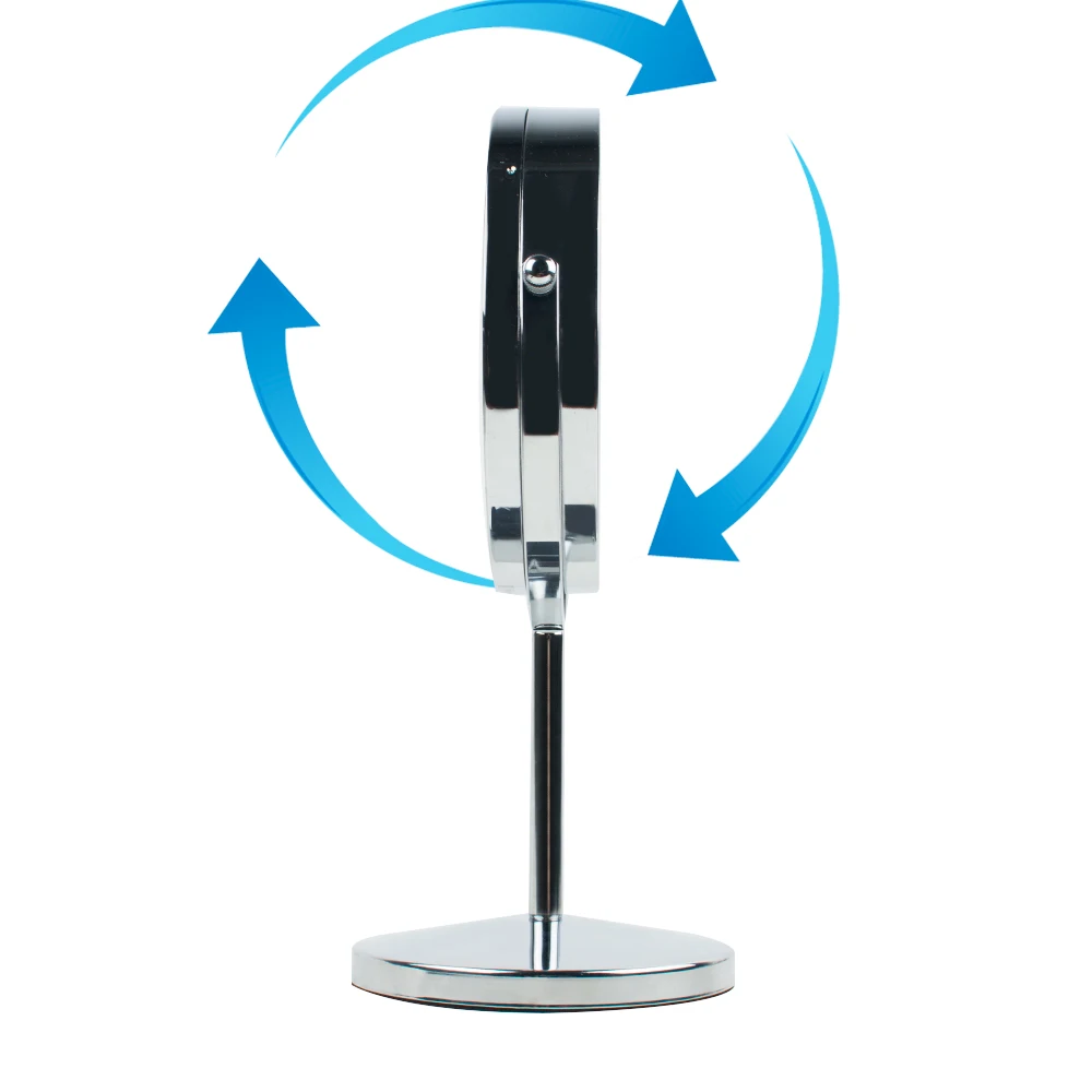 Регулируемый светодиодный макияж зеркало Яркость макияж зеркало двойной 2 двустороннее косметическое зеркало