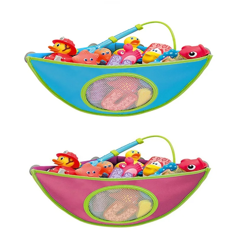 TOFOCO детские игрушки для ванной, чехол для хранения, 2 цвета, выбор плиточных присосок, треугольный дизайн, игрушки, органайзер, держатель