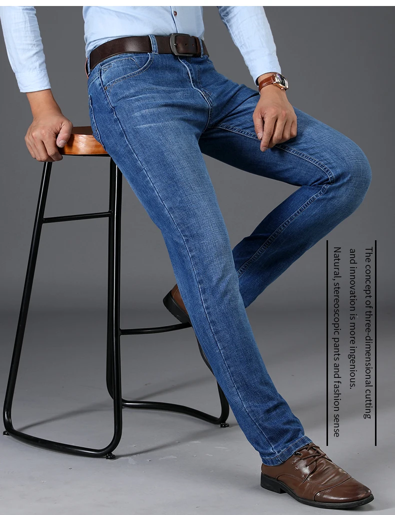 Джинсы slim homme мужские классические потертые джинсы повседневные брюки зимние