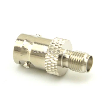 

(5 pieces/lot) Nickel Plated SMA Female to BNC Female Straight Connector RF Coax Adapter