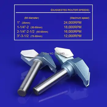 

1/2*71mm Industry Flat Bottom V Shape Trimming Knife Tools,Redwood Furniture Wood Cutter Mill 5760