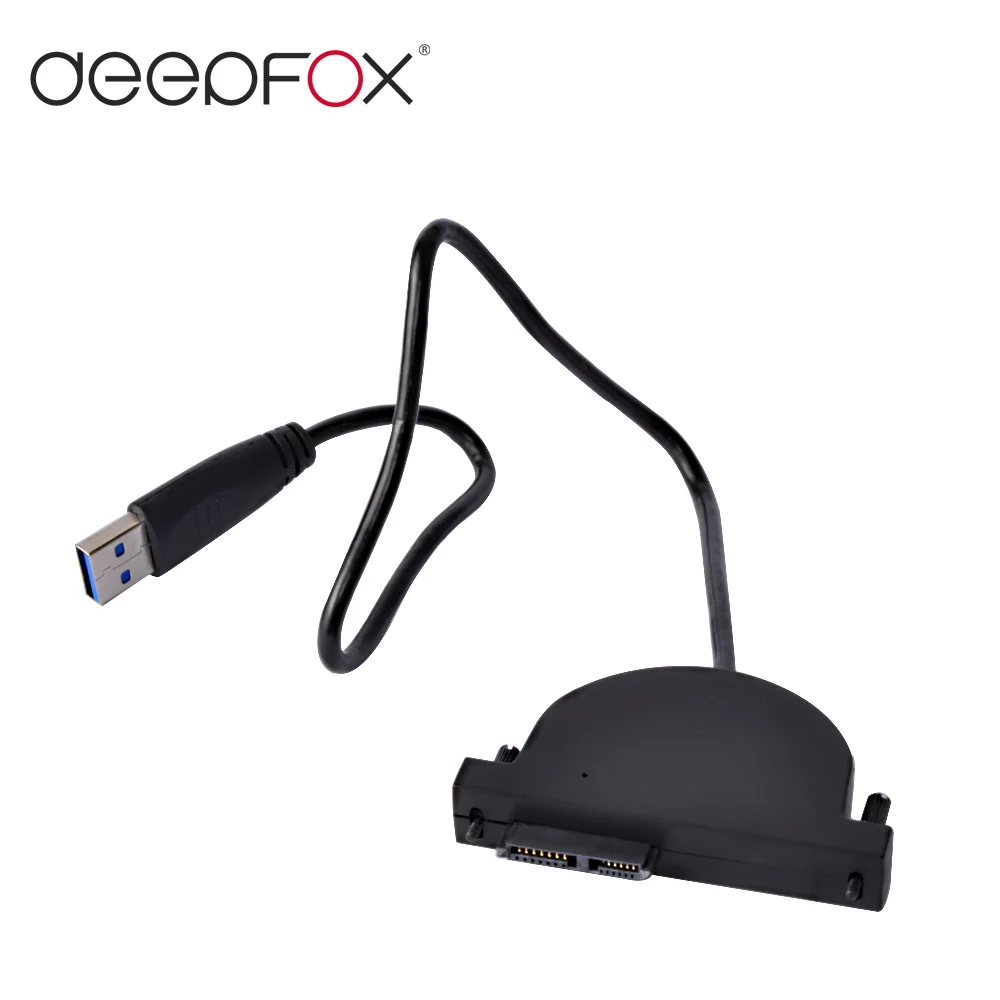 DeepFox Новый USB 3 0 SATA CD-ROM кабель привода для ноутбука 2nd HDD Caddy Drive Place's DVD-ROM оптом |