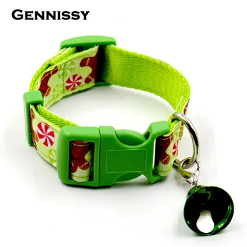 

Adjustable Colorful Necklace Rope For S Christmas Collar Nylon Reflective Collars Night Safety Pet Leads