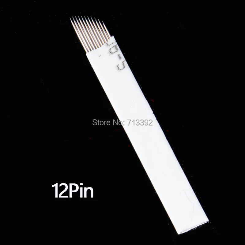 

50PCS -12pins Microblading Eyebrow Tattoo Blade For Permanent Makeup Manual Pen 3D Eyebrow Embroidery