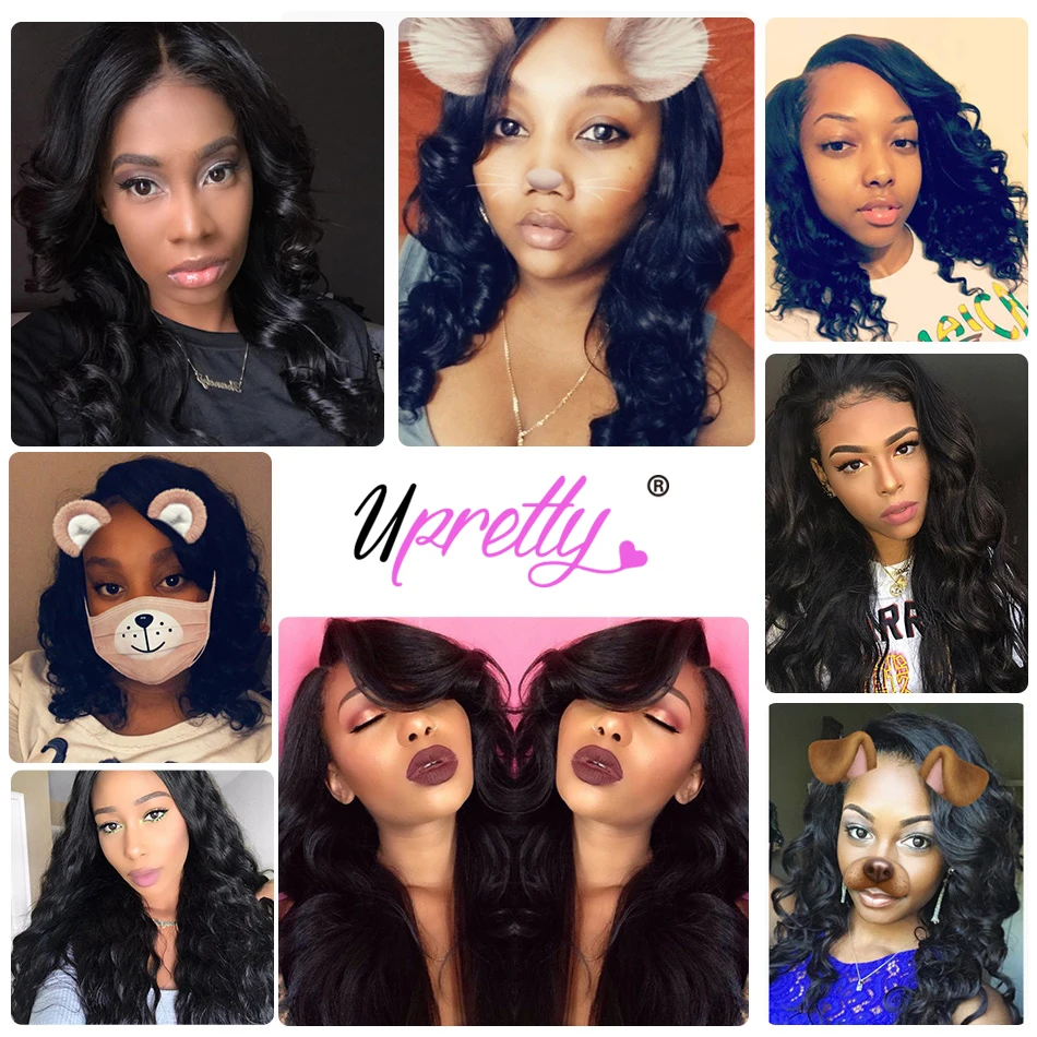 Upretty Hair Malaysian Loose Wave with Closure Malaysian Remy Human Hair Spring Loose Curly Hair 4 Bundles with Lace Closure Upretty Hair Malaysian Loose Wave with Closure Malaysian Remy Human Hair Spring Loose Curly Hair 4 Bundles with Lace Closure