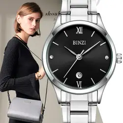 Relogio Feminino для женщин браслет часы 2018 лучший бренд класса люкс женские наручные часы серебро для zegarek damski сталь женский часы