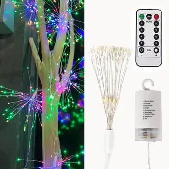 

DIY 150LED Fairy String Light Battery Operated Starburst Holiday Home Decor